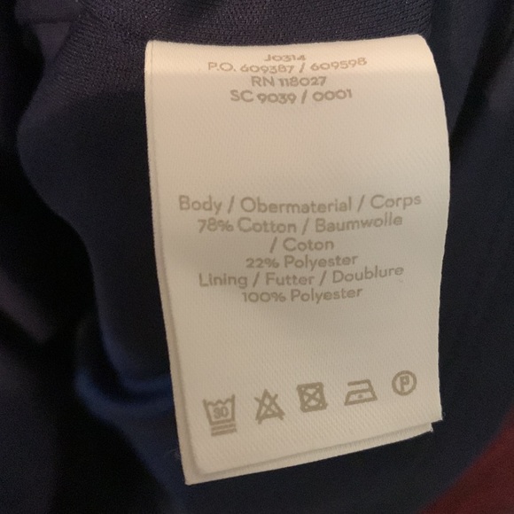 Boden red flying sparrow jacquard knit fitted sweater navy  dress s6P lined - Picture 5 of 12